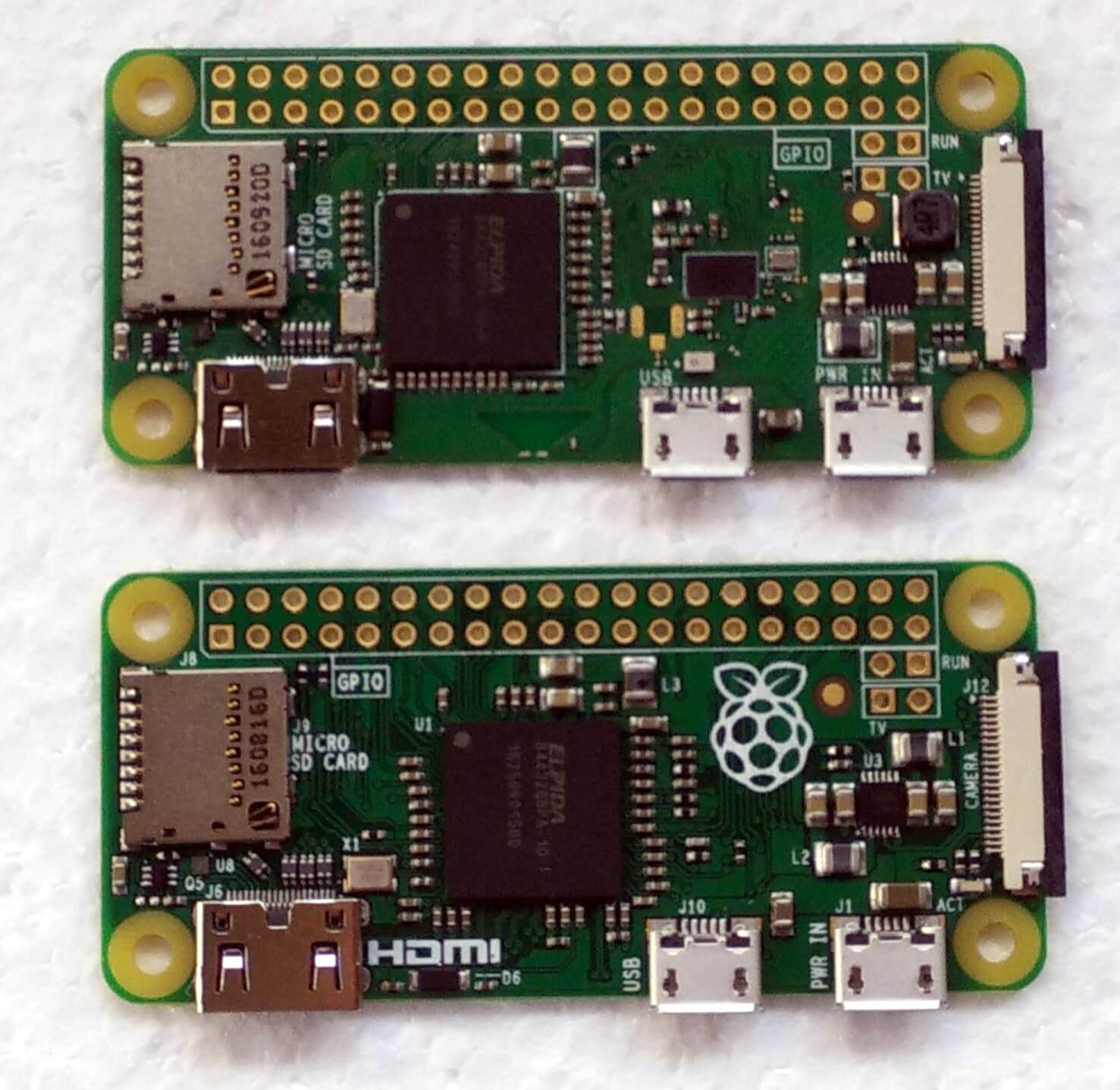 confronto Pi Zero