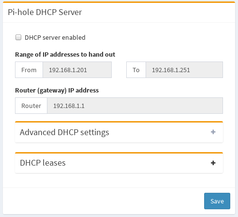 pihole dhcp