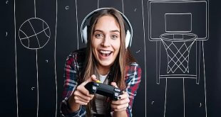 Ragazza che gioca ai videogames