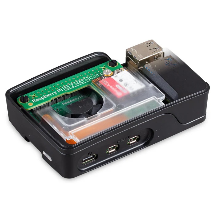 raspberry-pi-m-2-hat-compact montato